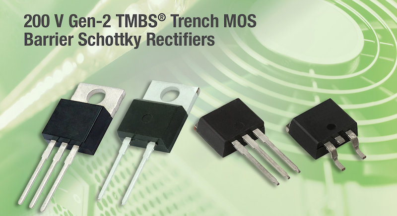 Vishay's latest rectifiers offer high efficiency for telecom and LED lighting